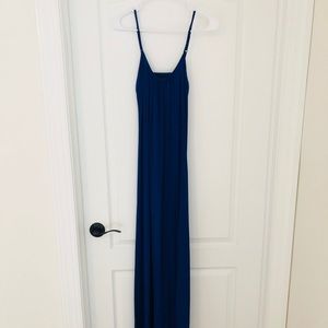 Express Royal Blue Maxi Dress with Back